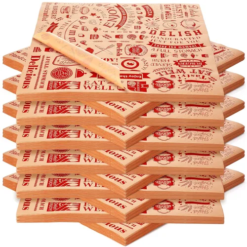Miniatura 19 de 1000 piezas de hojas de papel encerado para delicatessen de 12 x 12 pulgadas, resistentes a la grasa, forros para bandejas canasta, papel de Blanco