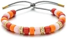 Miniatura 5 de MIRFREYR Pulsera de piedra natural con cuentas de cristal de curación natural, unisex, ajustable
