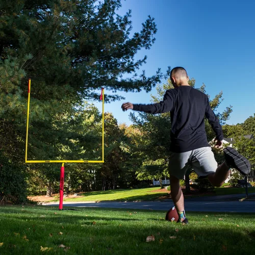 Miniatura 7 de Franklin Sports - Poste de portería de fútbol americano de acero auténtico de 8.5' x 5.5' - Poste para niños - Juego de postes de portería de fútbol
