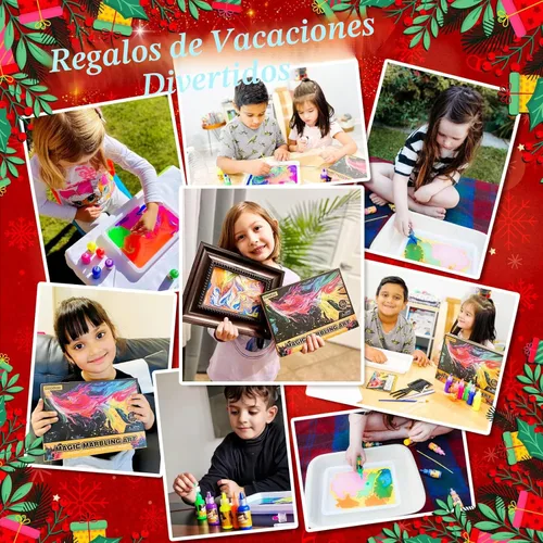 Miniatura 3 de Pintura de mármol de agua para niños – Artes y manualidades para niñas y niños, kits de manualidades, regalos ideales para niños de 6 a 8 a 12 años