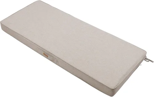 Miniatura 22 de FUNHOME Cojín de Banco para Exteriores 42 x 18 x 3 Pulgadas, Cojín de Sofá Portátil Resistente al Agua, Cojín de Columpio de Porche con Asa y Lazos