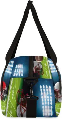 Miniatura 5 de Bolsas de lona para niños y niñas, adolescentes, bolsa de gimnasio deportiva para fines de semana, viajes, gimnasia, baile, ballet, casco de fútbol