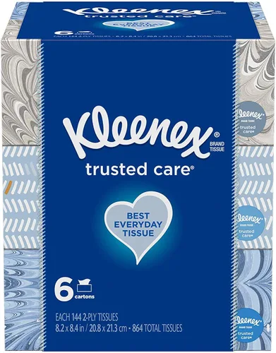 Miniatura 5 de Kleenex Pañuelos 230 unidades, 460 pañuelos faciales en total, 2 capas, paquete de 2 Azul