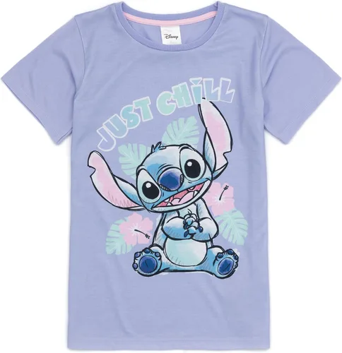 Miniatura 6 de Disney Lilo And Stitch - Conjunto de 2 pijamas para niñas, diseño animado de alienígena, pantalones cortos, ropa de dormir