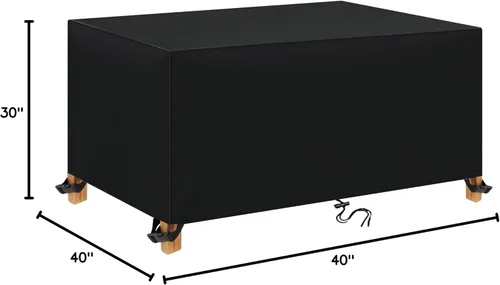 Miniatura 8 de Fundas para muebles de patio, impermeables, para exteriores, tela Oxford 600D, fundas de sofá rectangulares, resistentes a la intemperie