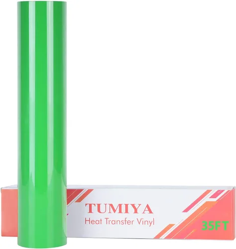 Miniatura 29 de TUMIYA Vinilo HTV - Vinilo de transferencia de calor de 12 pulgadas x 35 pies, vinilo dorado para planchar, rollo adhesivo brillante fácil de cortar