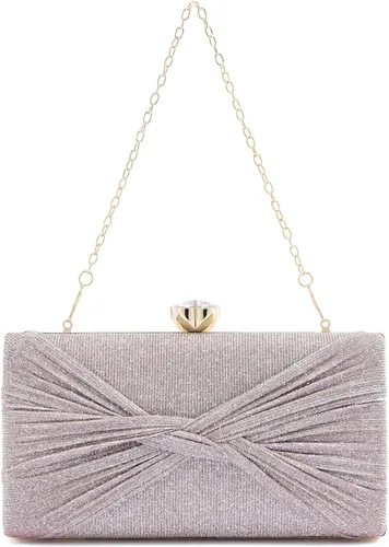 Miniatura 3 de YAPAIOU Bolso de mano de noche brillante para mujer, bolso de mano con purpurina de diamantes de imitación, bolso de boda, bolso de cóctel y fiesta