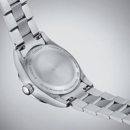 Miniatura 6 de Tissot para mujer T-My Lady Reloj de vestir de acero inoxidable blanco T132010111100