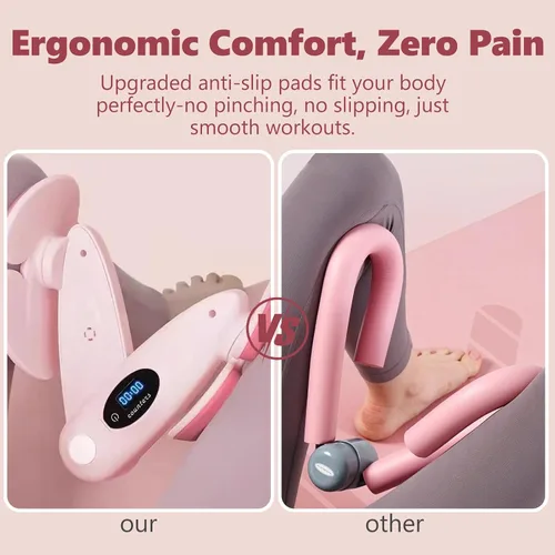 Miniatura 4 de Entrenador de suelo pélvico para mujer, ejercitador Kegel con contador, entrenador interior de muslos y glúteos, 3 niveles de resistencia, ángulo