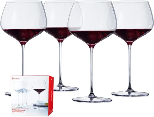 Miniatura 9 de Spiegelau Willsberger - Juego de 4 copas de vino tinto burdeos, cristalería transparente fabricada en Alemania para cena, fiesta de cumpleaños