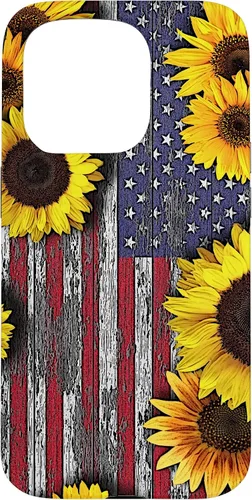 Miniatura 14 de American Flag with Sunflowers Case for iPhone 17