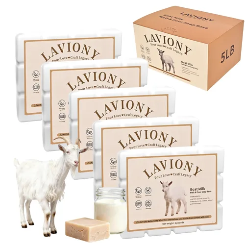 Miniatura 11 de Base de jabón de glicerina transparente - Base de jabón para derretir y verter hidratante para manualidades, precortada, 100% natural y suave