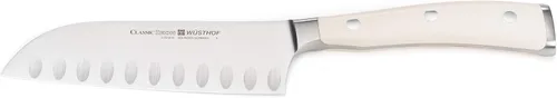 Miniatura 6 de Wusthof Classic Ikon cuchillo santoku con filo hueco, Negro