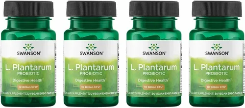 Miniatura 7 de Swanson L. Plantarum - 10 mil millones de UFC - Suplemento probiótico para gases ocasionales e hinchazón - Apoya la salud del tracto
