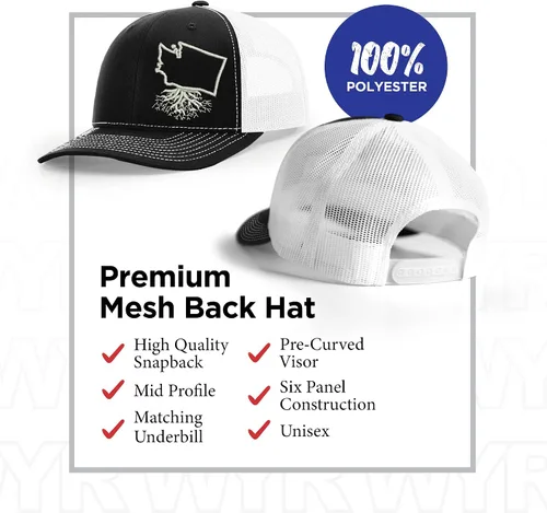 Miniatura 3 de WYR Wear Your Roots - Gorra de béisbol para camionero Trucker talla única