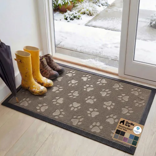 Miniatura 30 de Gorilla Grip - Tapete WeatherMax todoterreno 100% impermeable, caucho natural, resistente a manchas y decoloración, perfil bajo, interior y Grafito