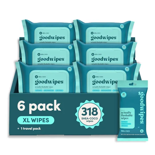 Miniatura 18 de goodwipes Toallitas Desechables por el Inodoro para el Trasero - Toallitas Húmedas Extra Grandes para Adultos para Mujeres y Hombres - Esenciales