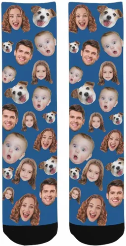 Miniatura 60 de Artsadd Calcetines personalizados para mujeres y hombres, amantes de los perros y gatos, regalos divertidos unisex personalizados