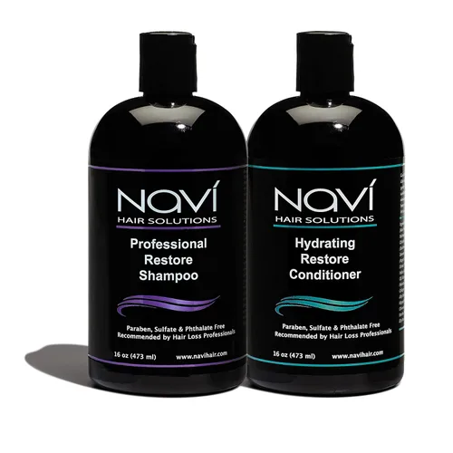 Navi - Juego de champú y acondicionador profesional para el crecimiento del cabello, bloqueador DHT para adelgazamiento del cabello y pérdida de
