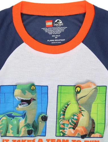 Miniatura 4 de Lego Jurassic World - Juego de pijamas de manga larga para niños (2 piezas)