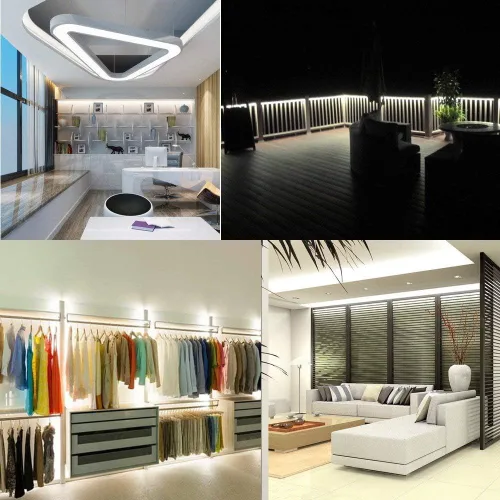 Miniatura 4 de Tira de luz LED de 12 V, SMD 5630 flexible, impermeable, cinta de luz de 16.4 pies para el hogar, cocina y más, color blanco 6000K