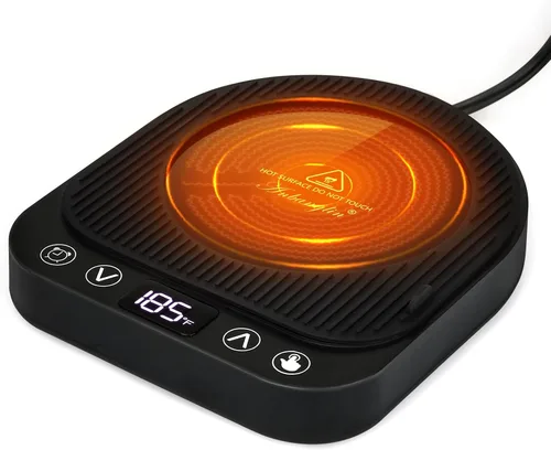 Miniatura 10 de Calentador de taza de café, calentador inteligente de tazas para escritorio, 3 controles de temperatura y apagado automático, calentador eléctrico
