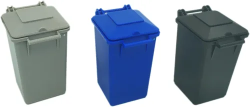 Miniatura 3 de Mini cubo de basura vehículo juguete conjunto - Niños simulan jugar reciclaje ABS camión conjunto