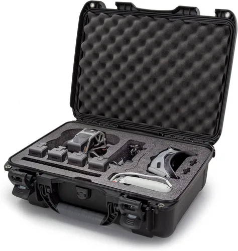 Nanuk 925 Estuche rígido impermeable con inserto de espuma para DJI Avata FPV Unit, gafas y Fly More Combo - Negro (925S-080BK-0A0-C0745)