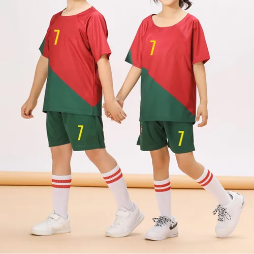 Miniatura 4 de Football Jersey No.7, Jersey 2022 Soccer Jersey, T-Shirt Boys Kids Youth Jersey Socks Soccer Shirt Kit Set