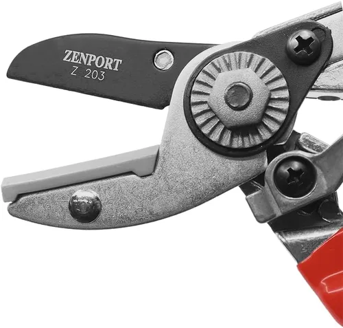 Miniatura 5 de Zenport Z203 Podadora resistente, acción de yunque, asas rojas, acero, 8.5 pulgadas