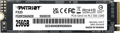 Miniatura 7 de Patriot Memory P320 SSD interno de 128 GB - NVMe PCIe Gen 3x4 - M.2 2280 - Unidad de estado sólido - P320P128GM28