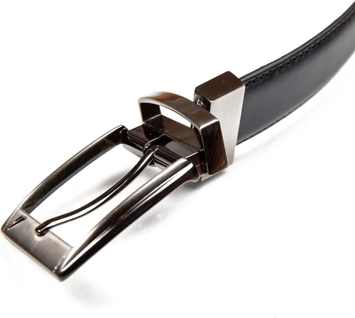 Miniatura 6 de Nautica Cinturón de cuero reversible para hombre con hebilla giratoria grabada con logotipo