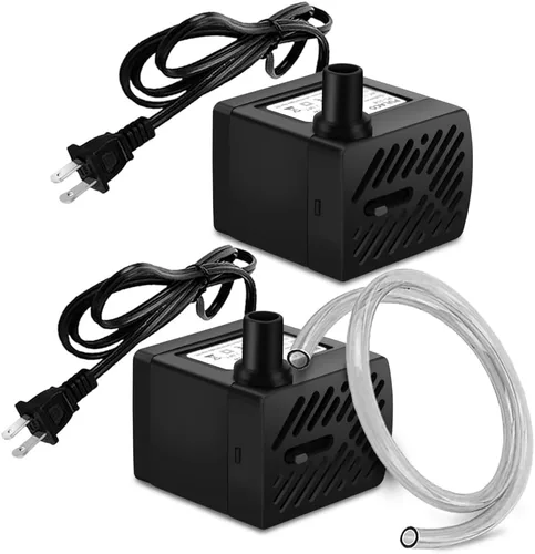 PULACO Mini bomba de fuente (50 GPH 3 W), bomba de agua sumergible ultra silenciosa para acuario, tanque de peces pequeño, fuente de agua para