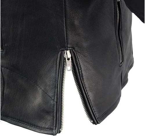 Miniatura 7 de Milwaukee Leather chamarra de piel con ventilación para motocicleta, para mujer