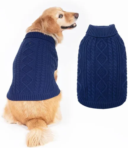 Miniatura 29 de BINGPET Suéter de Punto Térmico para Perros Pequeños, Medianos y Grandes, Abrigo de Invierno para Perros y Gatos, Conjuntos de Sudaderas Cálidas