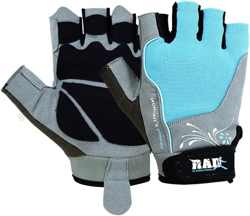RAD Guantes de levantamiento de pesas Entrenamiento de gimnasio Mujeres Guantes de fitness Correas de cuero
