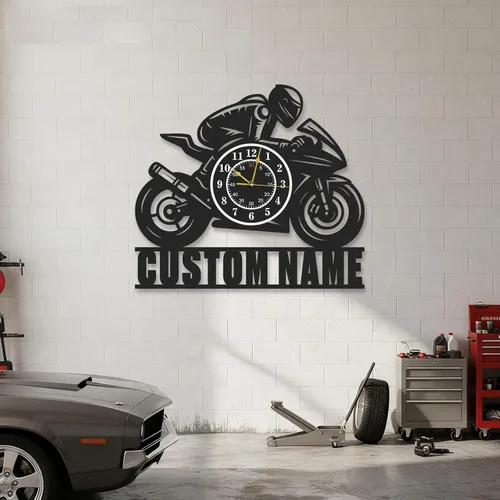 Miniatura 11 de Reloj de pared de metal personalizado, árbol de la vida, letrero de metal con nombre de familia, reloj rústico con número romano para sala de estar