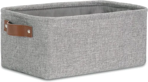 Miniatura 29 de DULLEMELO Cesta de almacenamiento pequeña, cesta de papel higiénico, contenedor de almacenamiento estrecho para baño, cesta de baño para organizar