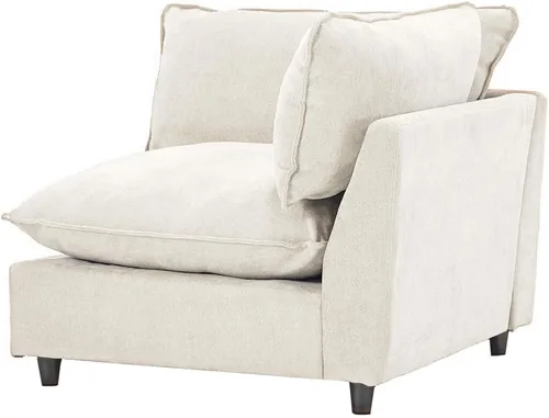 Miniatura 11 de Iroomy Oversized Modular Sectional Sofa, Chenille Cloud Couch, Deep Comfy Seat, 4-Seater Sofas, Couches, Living Room, Beige