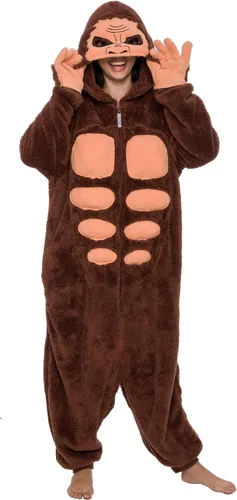 Miniatura 2 de Funziez! Disfraz de Sasquatch - Bigfoot - Yeti One Piece, Marrón