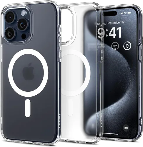 Miniatura 413 de Spigen Funda para iPhone 13 Mini, ultra híbrida MagFit [antiamarilleo] [compatible con Magsafe] - Transparente