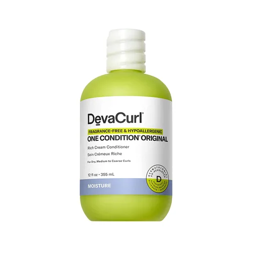 Miniatura 9 de DevaCurl One Condition Original Rich Cream Conditioner Controla y reduce el encrespamiento Combate los enredos Deja los rizos nutridos