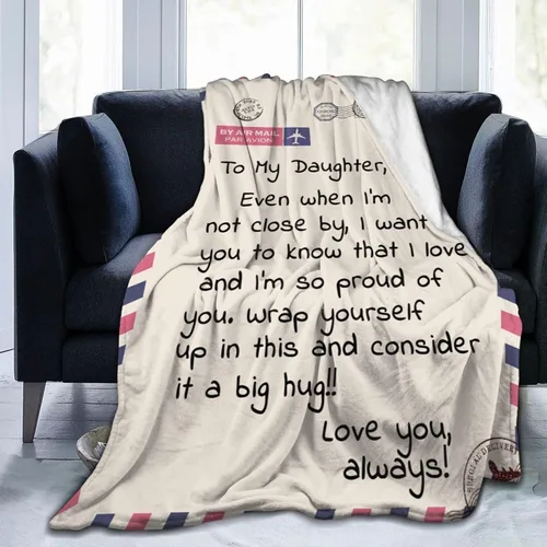 Miniatura 2 de Regalos para hija, regalo para hija de mamá, regalos de cumpleaños para hija adulta de papá, manta de franela única para mi hija para Navidad, manta
