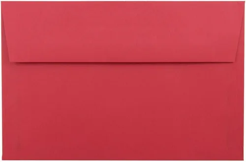 Miniatura 21 de JAM PAPER Sobres de invitación de colores A7 - 5 1/4 x 7 1/4 - Rojo Reciclado - Paquete de 50 (Pack of 50)
