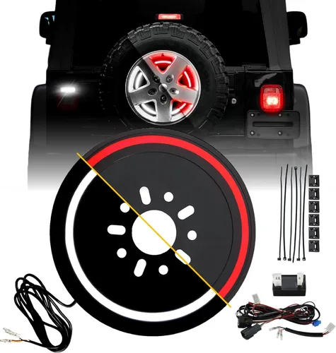 Miniatura 15 de USR 97-06 Wrangler TJ Faros LED de proyector redondos de 7" Pulgadas H6024 con carcasa negra 6024 Haz alto/bajo, faro sellado H6014 (Par) Compatible