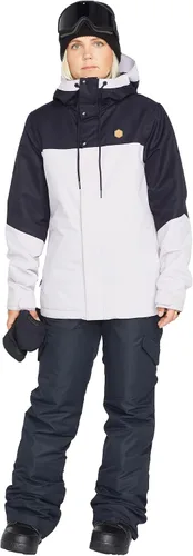Miniatura 4 de Volcom Chaqueta con capucha Bolt para mujer, con aislamiento para snowboard y esquí, Negro