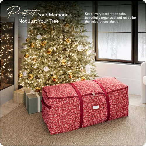 Miniatura 2 de Covermates Keepsakes - Bolsa de almacenamiento para árbol de Navidad con correas ajustables – Poliéster duradero con asas reforzadas y correas