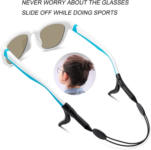 Miniatura 5 de ACBLUCE Gafas de sol para niños y niñas polarizadas para niños y jóvenes de goma flexible para niños de 6 a 12 años