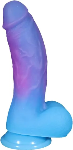 Consolador sexual de silicona gruesa realista de 8 pulgadas para mujeres, estimulador anal o punto G flexible colorido con ventosa para jugar con