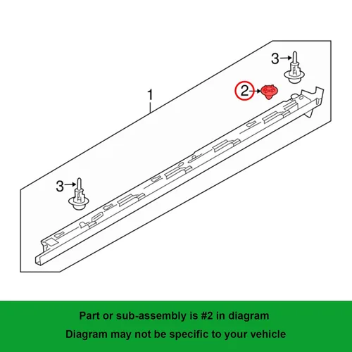 Miniatura 4 de Clip de moldeo basculante con sellador para BP4L-51-SJ3 Mazda 2, 3, 5, 6, CX-3, CX-30, CX-5, CX-7, CX-9, MX-30, MX-5, RX-8 2004-On